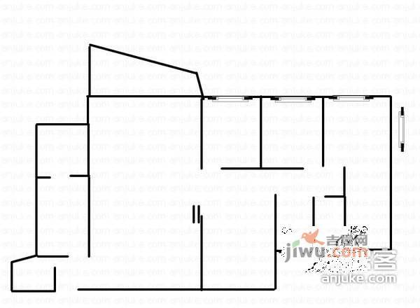 洋河大厦4室2厅2卫170㎡户型图