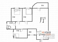 重啤花园3室2厅1卫户型图