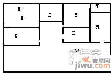 祥瑞水木年华4室2厅2卫141㎡户型图