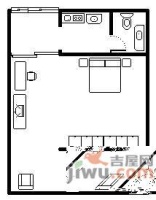 北部时代名居1室0厅1卫户型图