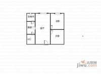 龙珠苑2室1厅1卫户型图