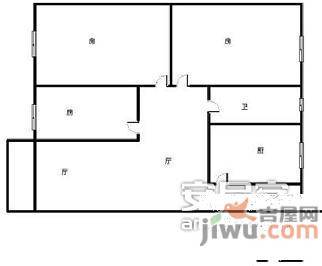 三星花园3室2厅1卫93㎡户型图