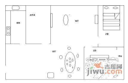 体心堂2室1厅1卫户型图