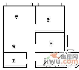 东方雅园2室2厅1卫102㎡户型图