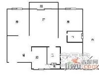 东方山水2室2厅2卫户型图