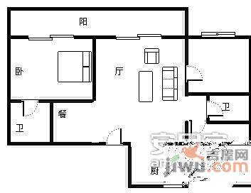 丽锦雅舍3室2厅2卫130㎡户型图