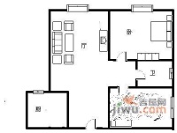 雪屿玲珑居2室2厅1卫户型图
