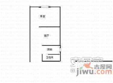 扬子江花园1室0厅1卫户型图