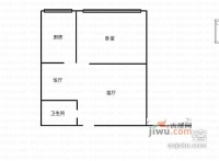 江北区电仪村1室1厅1卫46㎡户型图