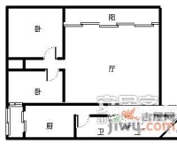 桃源佳景2室2厅1卫97㎡户型图