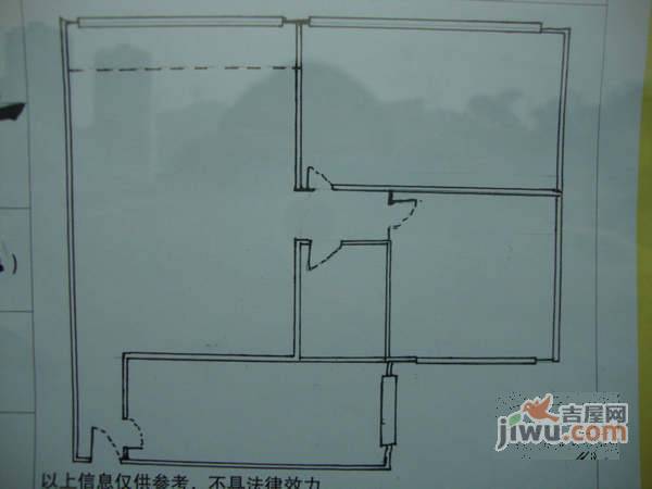 南方花园D1区2室2厅1卫户型图