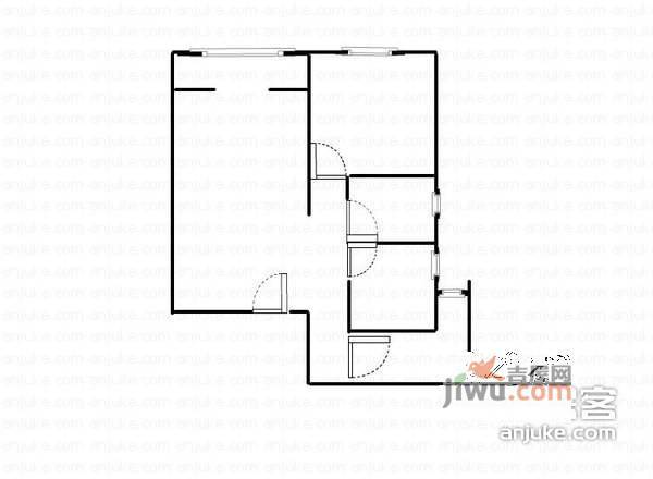 锦绣天城2室1厅1卫户型图