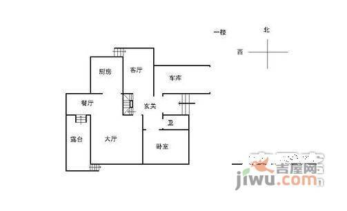 桃花园小区2室1厅1卫户型图