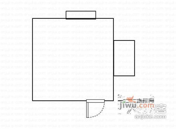 众科大厦1室0厅1卫30㎡户型图