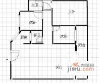旭日凤凰城5室3厅3卫198㎡户型图