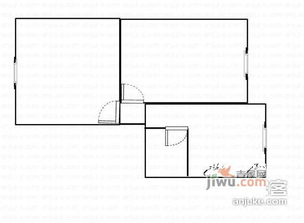 杨梨路小区1室1厅1卫户型图