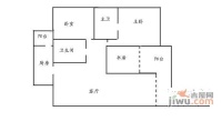 科城花园3室2厅2卫102㎡户型图