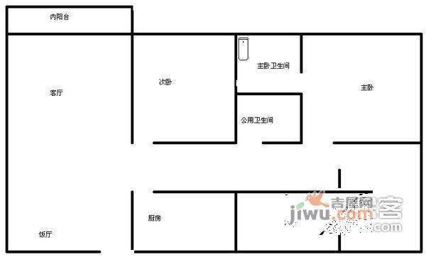 科城花园4室2厅2卫120㎡户型图