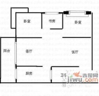 沙坪公园3室2厅1卫户型图