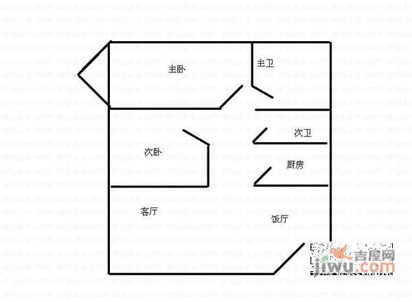 沙坪公园3室2厅2卫133㎡户型图