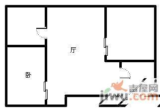 龙家秀色2室2厅1卫88㎡户型图