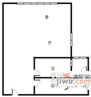 代家巷小区1室0厅1卫户型图