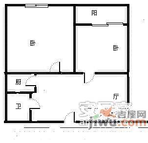 时代星空1室0厅1卫53㎡户型图