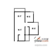 新城芳居2室2厅1卫89㎡户型图