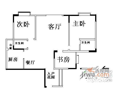 南桥苑3室2厅2卫户型图