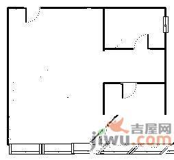 石韵桂园1室2厅1卫56㎡户型图