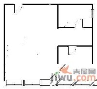 石韵桂园1室2厅1卫56㎡户型图