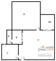 石韵桂园1室1厅1卫56㎡户型图