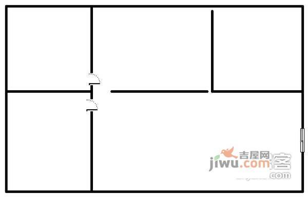 玫瑰园2室1厅1卫户型图