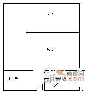 阳光星座1室1厅1卫55㎡户型图