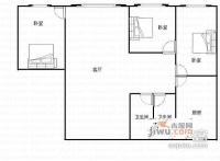 枣子岚垭小区3室2厅2卫156㎡户型图