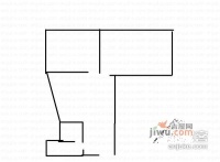 华天俊秀2室1厅1卫44㎡户型图