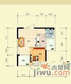 荣锦龙汇苑1室0厅1卫35㎡户型图