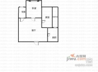 荣锦龙汇苑2室1厅1卫户型图