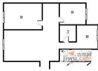 天星桥正街小区2室2厅1卫91㎡户型图