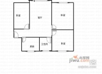 人和康居三期3室1厅1卫83㎡户型图