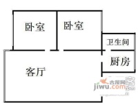光荣村小区2室1厅1卫59㎡户型图