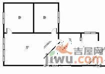 金鳞苑2室2厅1卫75㎡户型图