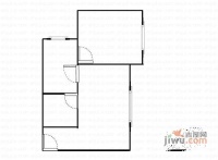 长江二路1室1厅1卫户型图