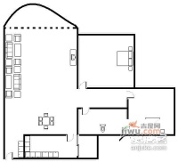 广厦城湖水岸3室2厅2卫115㎡户型图