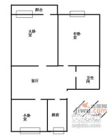 西郊三村3室1厅1卫76㎡户型图