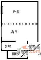 阳光名城1室1厅1卫户型图