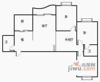 阳光名城3室2厅2卫102㎡户型图