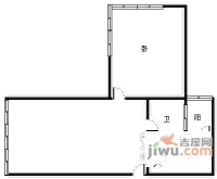 桂花景苑1室1厅1卫51㎡户型图