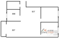 御景豪庭2室2厅1卫94㎡户型图