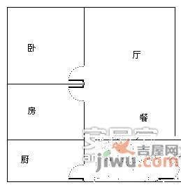 宏信大厦2室2厅1卫78㎡户型图